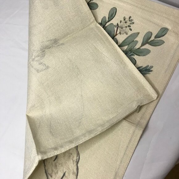 NWOT Pillow Cover Christmas Stockings and Holly. Fits 16" x 16" pillow form - Picture 4 of 6